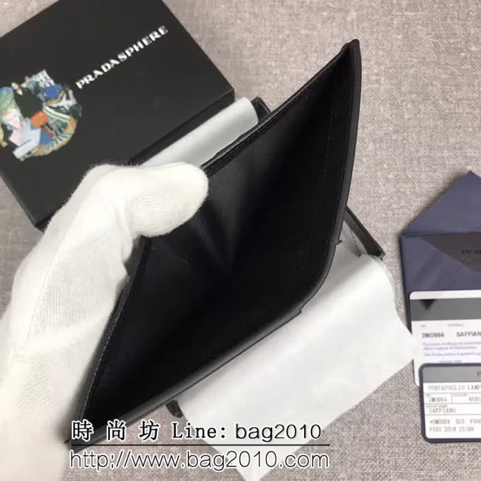 PRADA普拉達 官網同步 2018最新摩登態度系列 男士短款錢夾 2MO004 DD1338